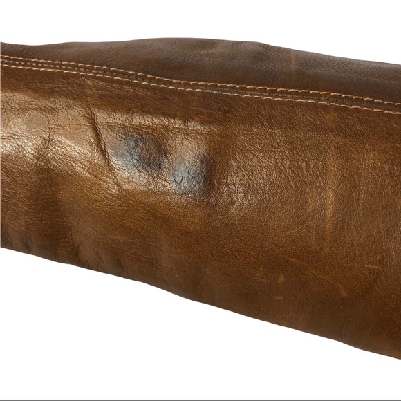 FRYE Phillip Studded Harness Tall Boot Soft Brown, Size 8 - Picture 15 of 16